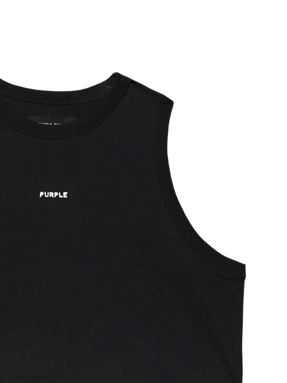 Purple Brand Mouwloze top Zwart