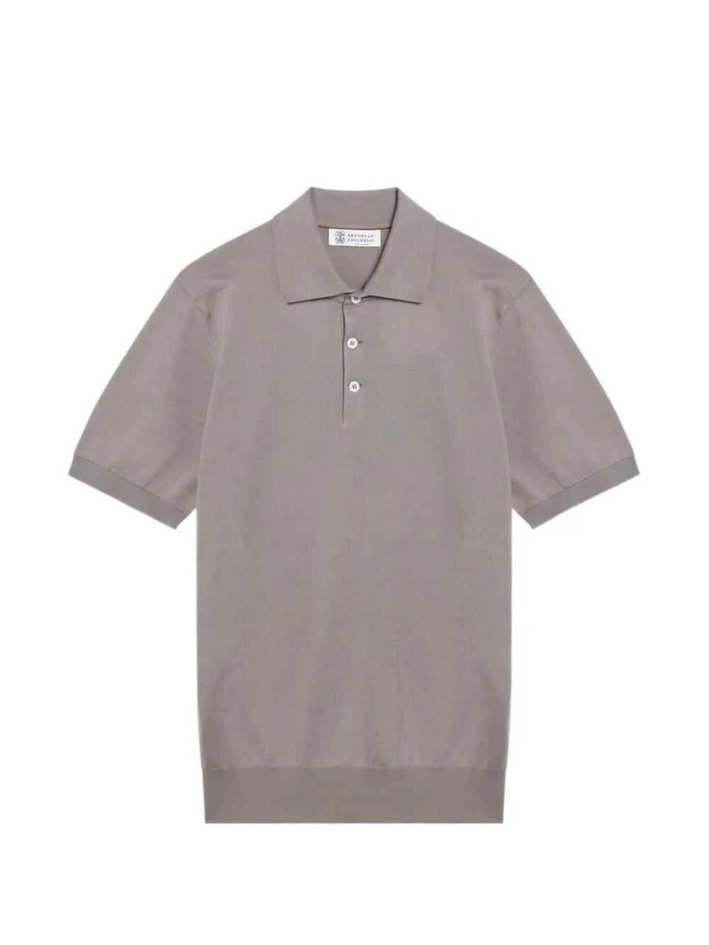 Brunello Cucinelli short-sleeve polo shirt - Marrone