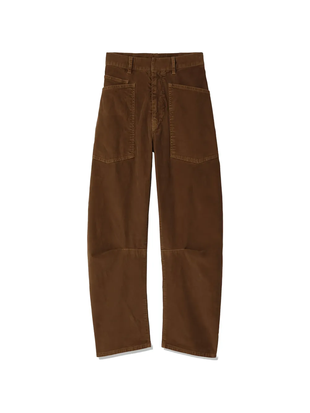 Nili Lotan Shon patch-pocket trousers - Marrone