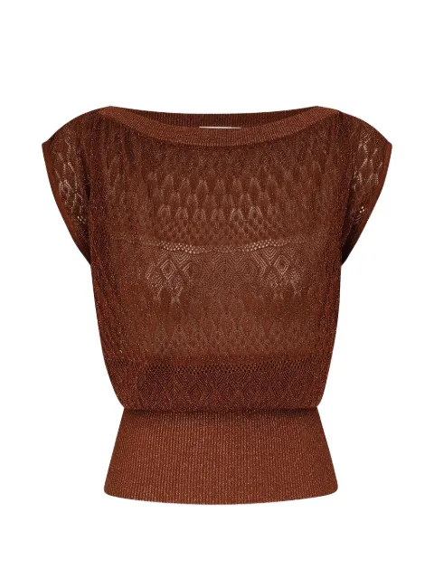 ZIMMERMANN Awaken metallic lace top