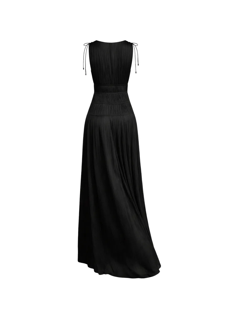 Tasneem V-Neck Pleated Maxi Dress