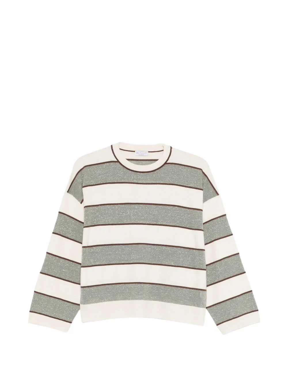 Brunello Cucinelli striped knitwear - Toni neutri
