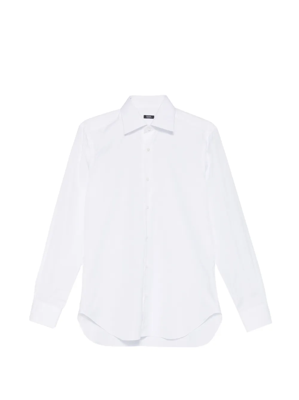 Barba curved hem shirt - Bianco