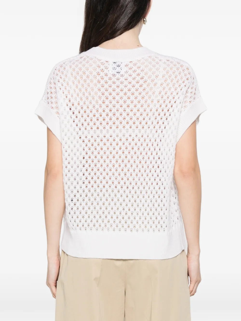 Allude Hemd met V-hals Wit