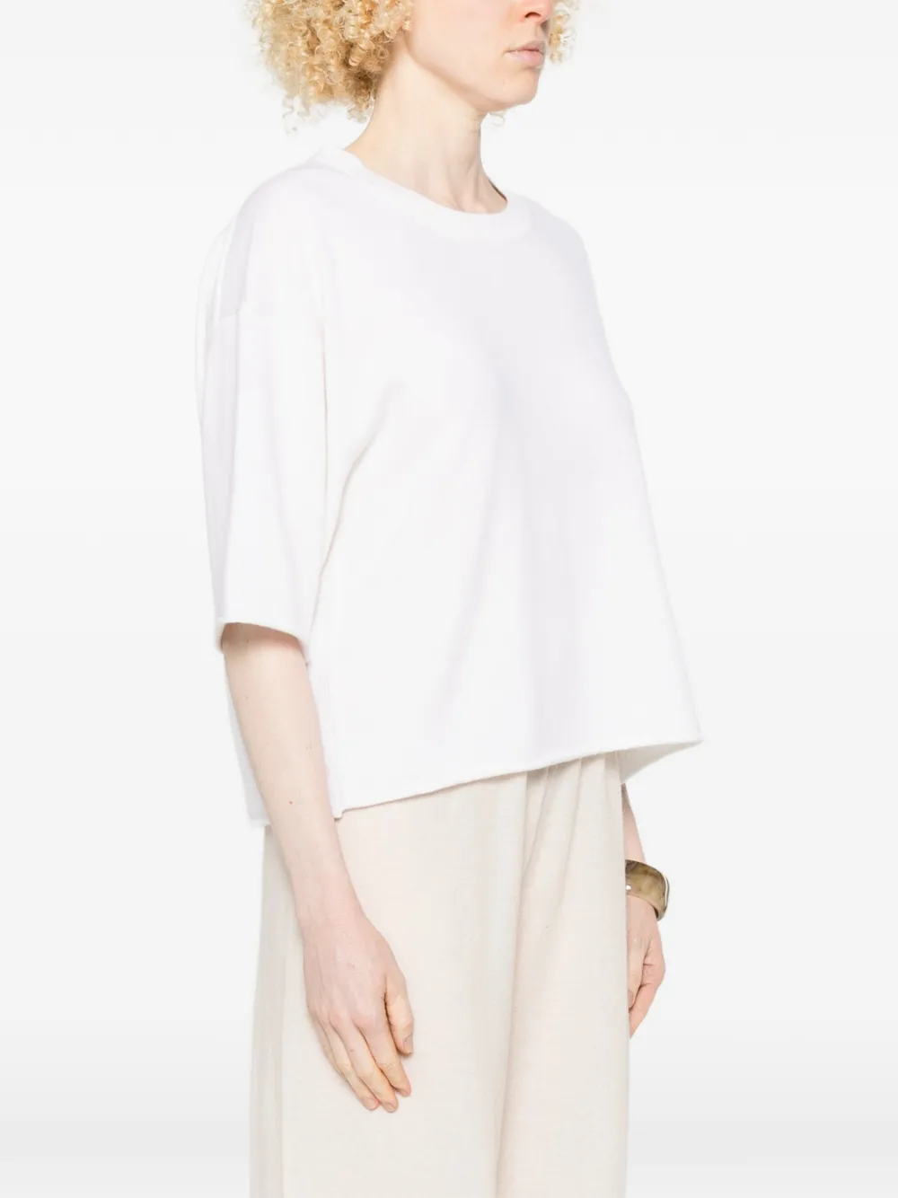  Allude Short-sleeve Top - White 