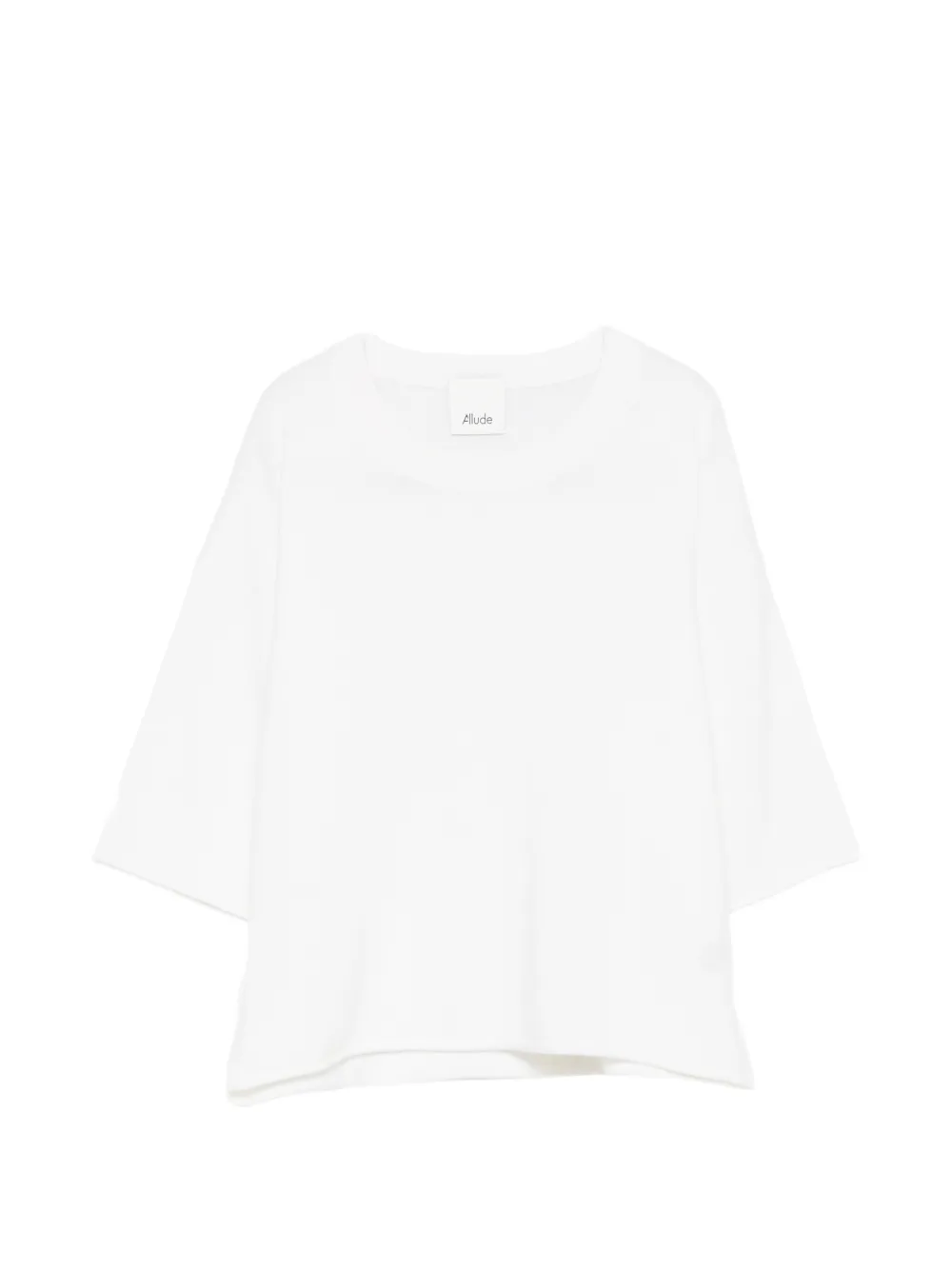 Allude short-sleeve top - Bianco