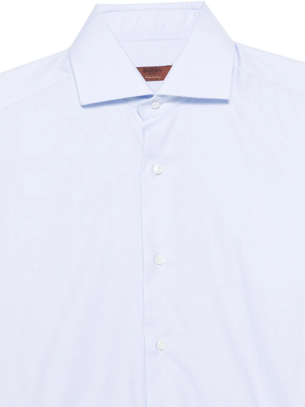Barba Overhemd met puntige kraag Blauw