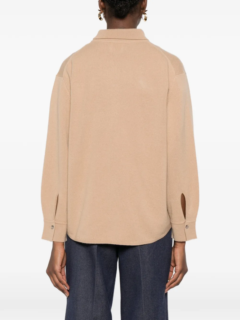 Allude Vest met knopen Beige