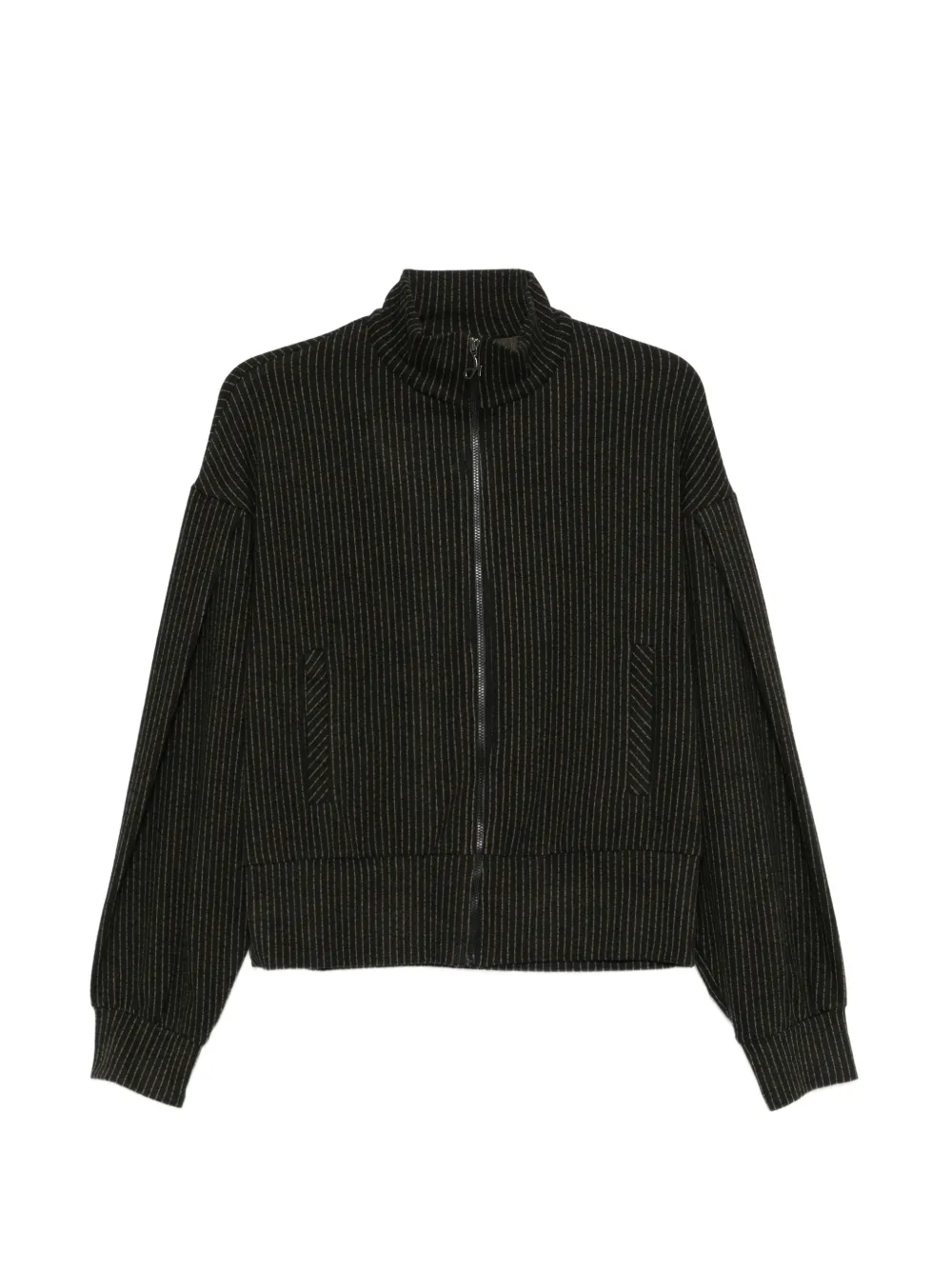 DEHA zip-fastening striped cardigan - Black