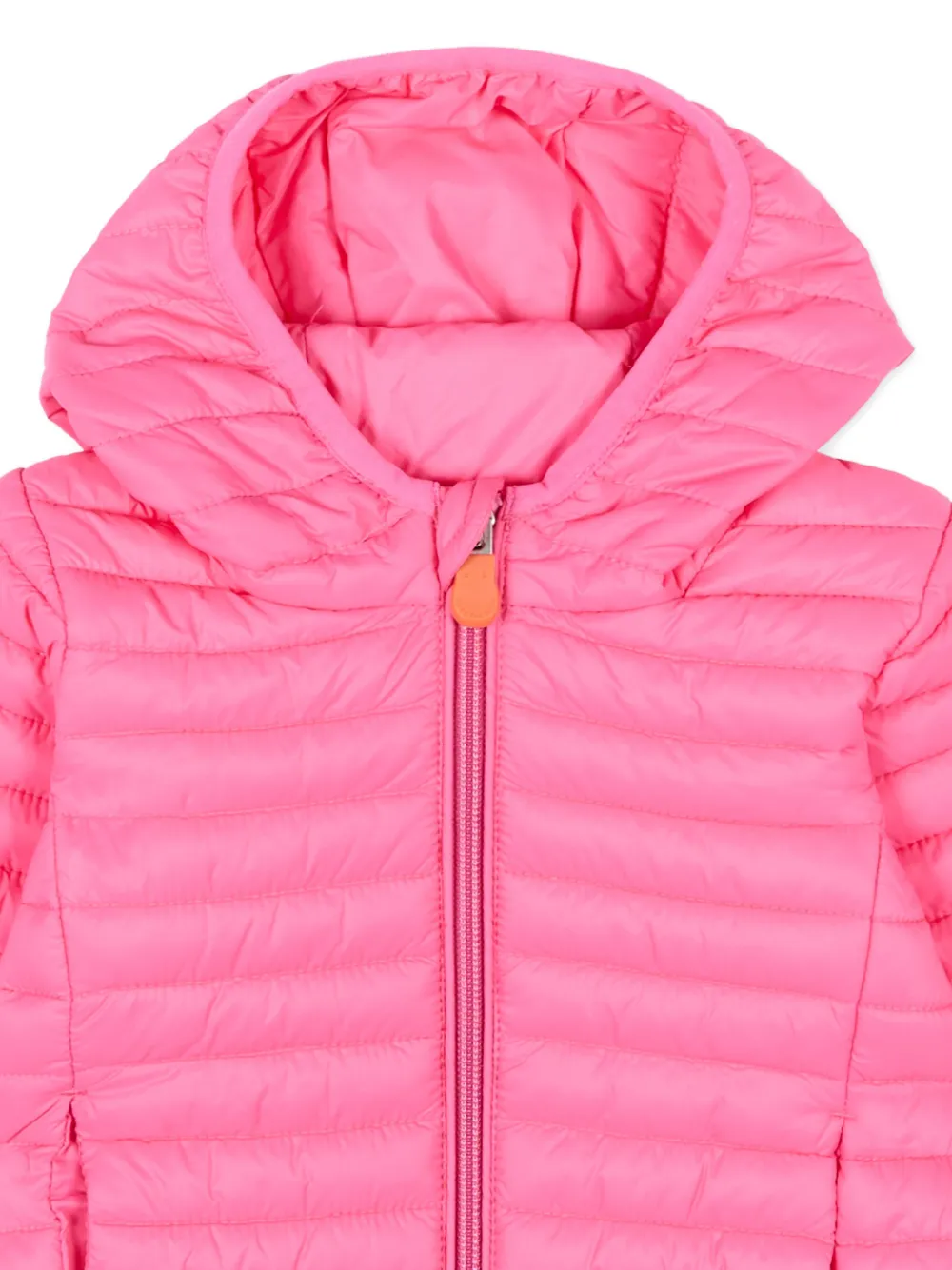  Save The Duck Kids Hooded Quilted Padded Jacket - Pink 