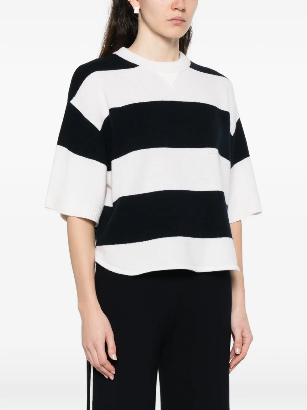  Dorothee Schumacher Striped Sweater - White 
