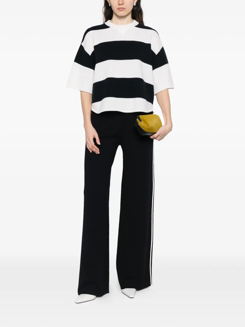  Dorothee Schumacher Striped Sweater - White 