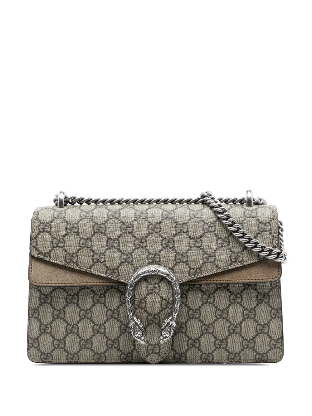 Gucci Pre-Owned 2016-2026 Medium GG Supreme Dionysus shoulder bag - Marrone