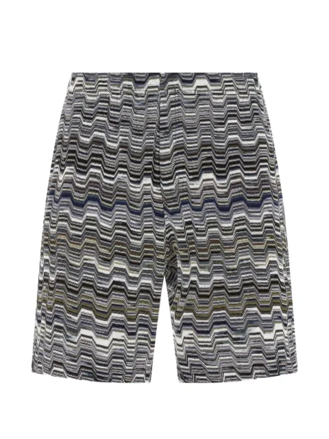 Missoni zigzag knitted bermuda shorts