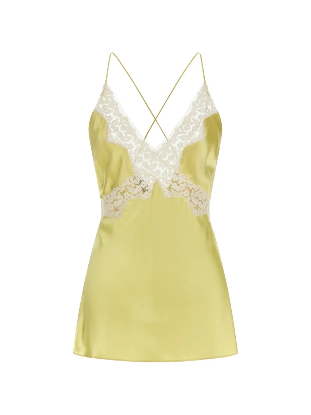 Alberta Ferretti lace-insert top - Giallo
