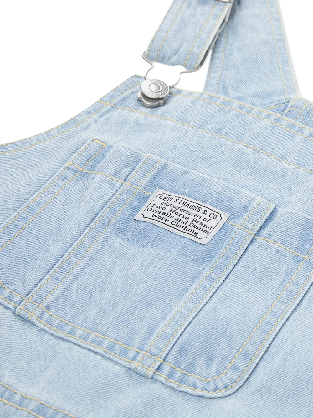  Levi's Kids Chest-pocket Denim Playsuit - Blue 