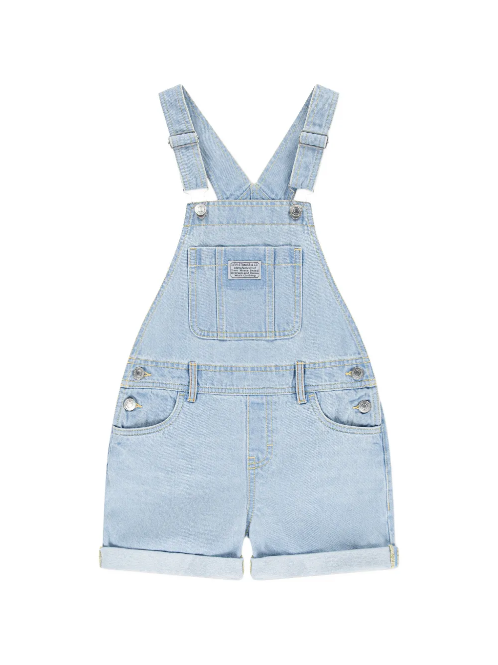 Levi's Kids chest-pocket denim playsuit - Blau