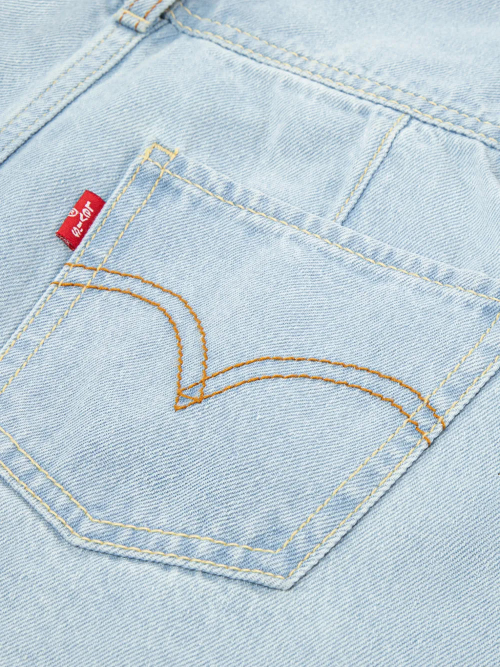 Levi's Kids Playsuit van spijkerstof met borstzak Blauw