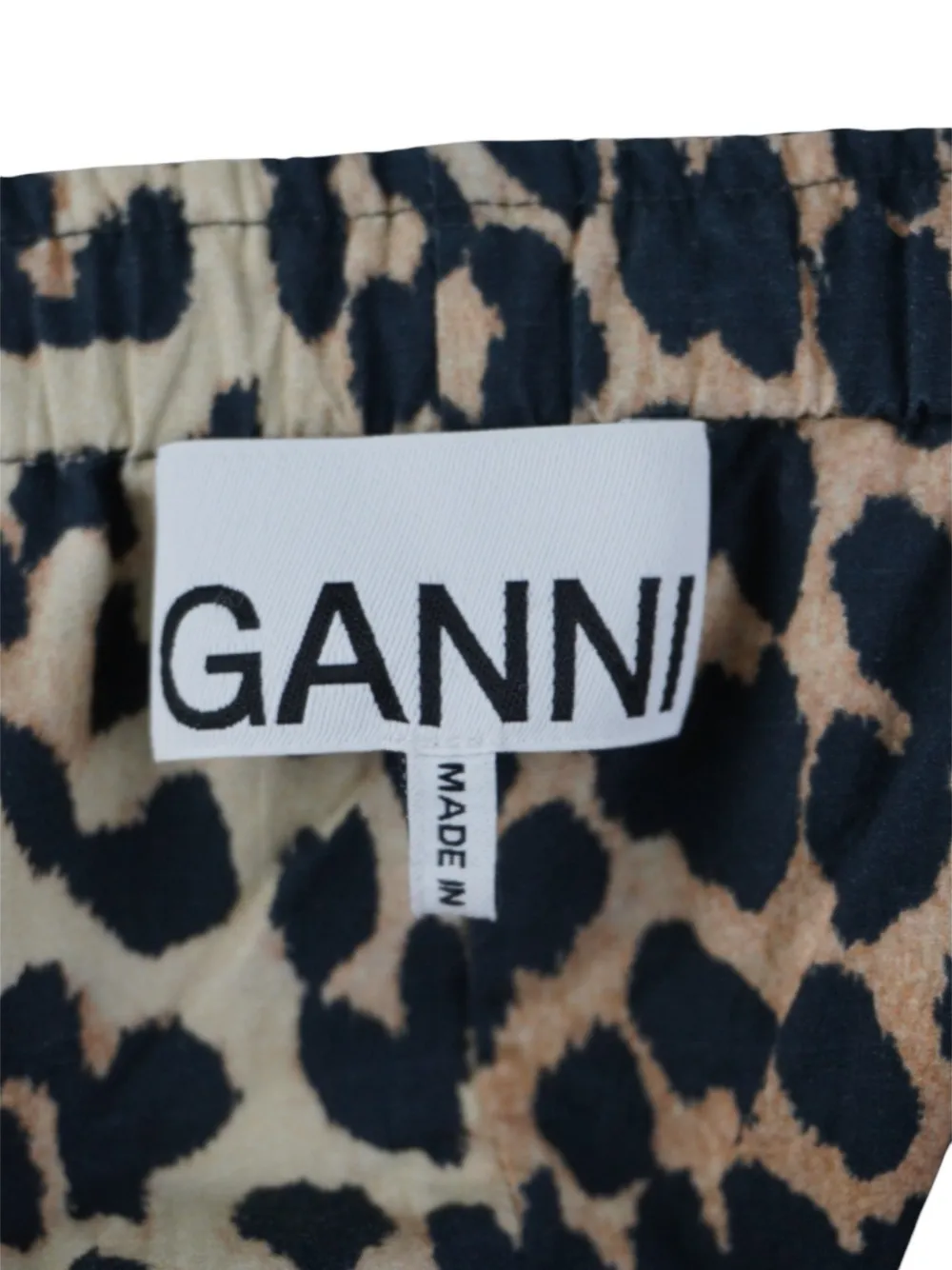 Leopard-Print Puff-Sleeved Top