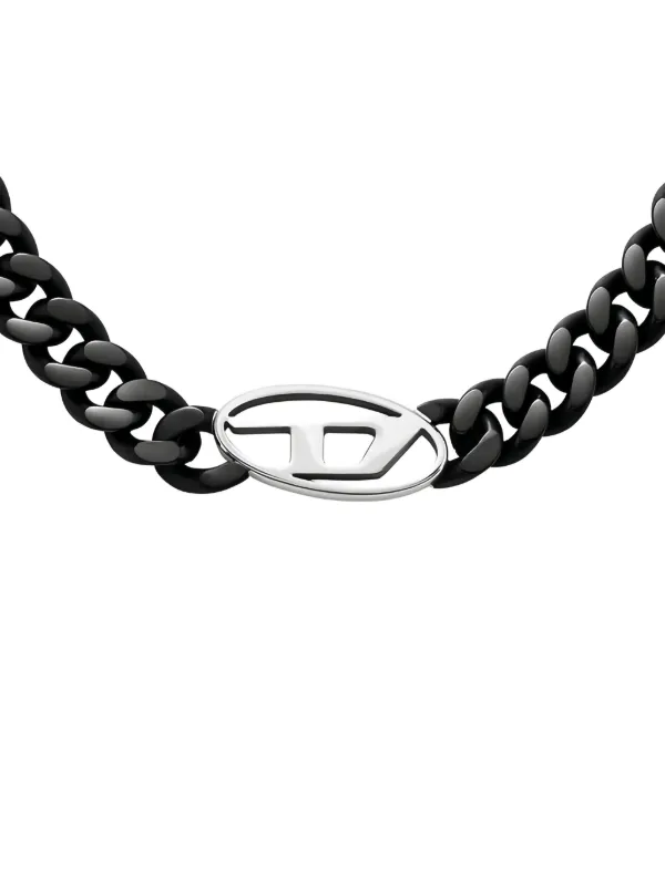 Diesel ロゴチャーム ネックレス | ブラック | FARFETCH JP