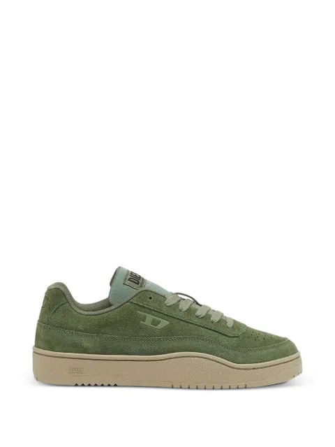 Diesel logo suede sneakers