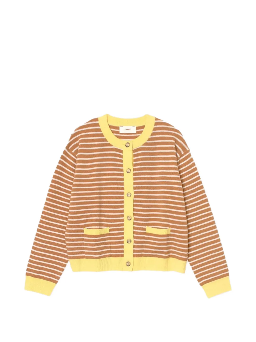 Xirena Lillian striped cardigan - Marrone