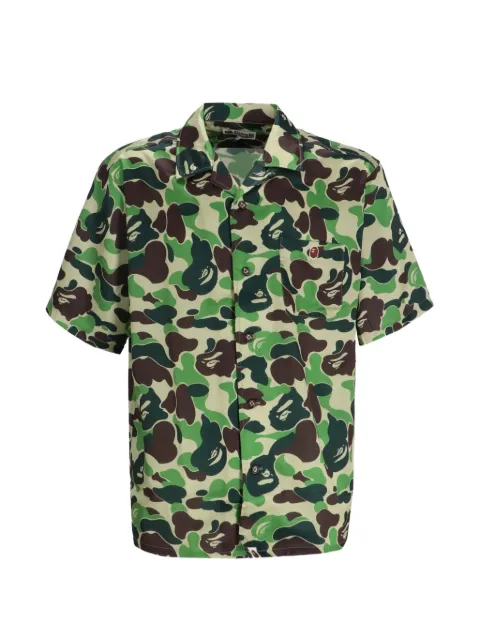 A BATHING APE® abc camo open collar ss shirts m