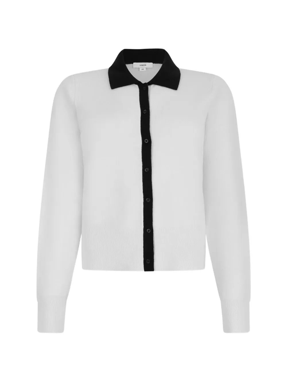 Vince button-down collared cardigan - Weiß