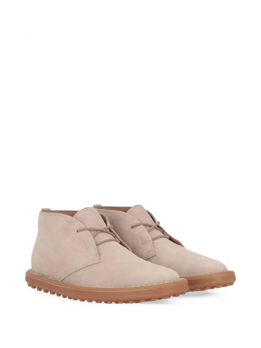 Tod's suede lace-up sneakers Beige