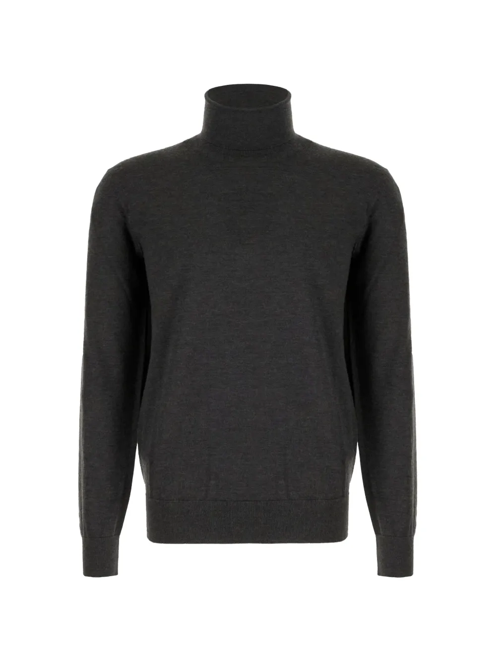 Zegna dark grey mélange roll-neck sweater - Grigio
