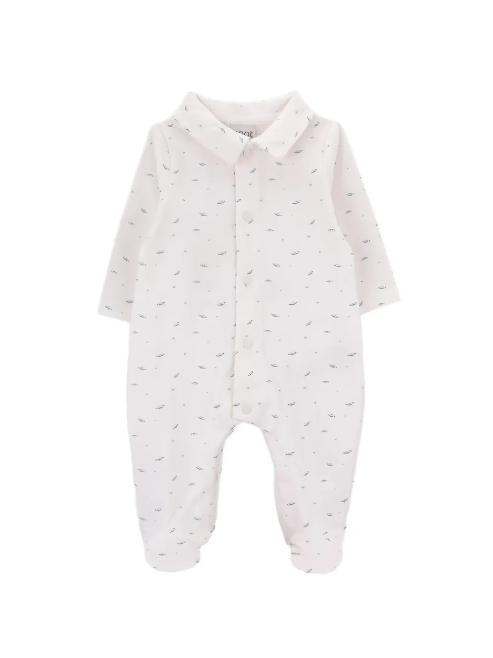 Knot Moon Sparkle babygrow - Bianco