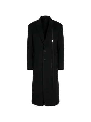 15FW Ann Demeulemeester ウール ダブル ロングコート 緑 Ann