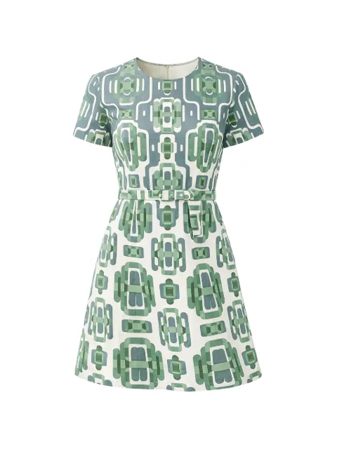 Alexis Silva geometric-print mini dress