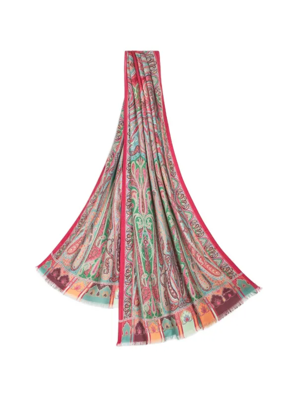 Etro Paisley Scarf in Pink