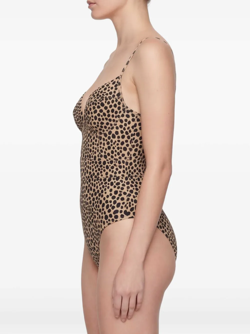 Michael Kors Badpak met dierenprint Beige