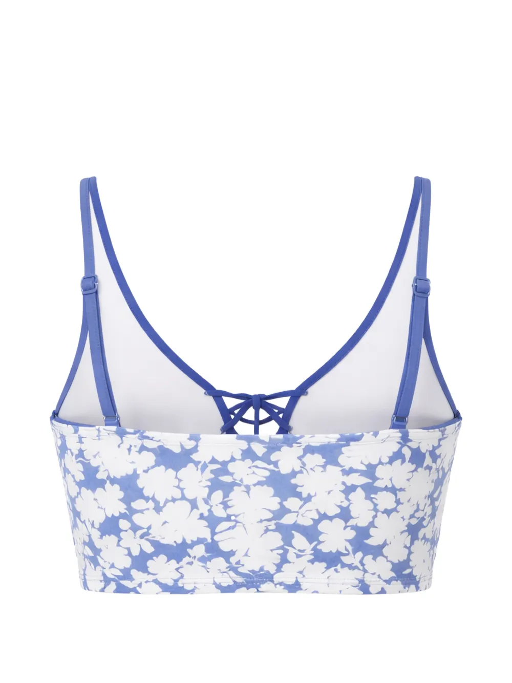  Michael Michael Kors Floral-print Bikini Top - Blue 