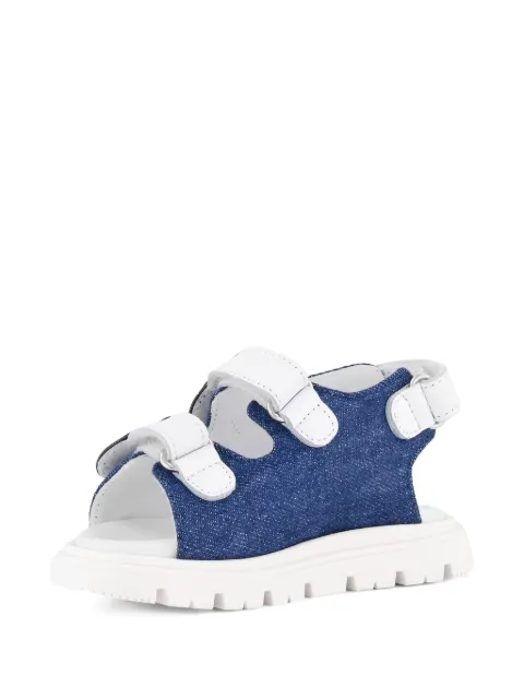 Moschino Kids bear-appliqué strap sandals