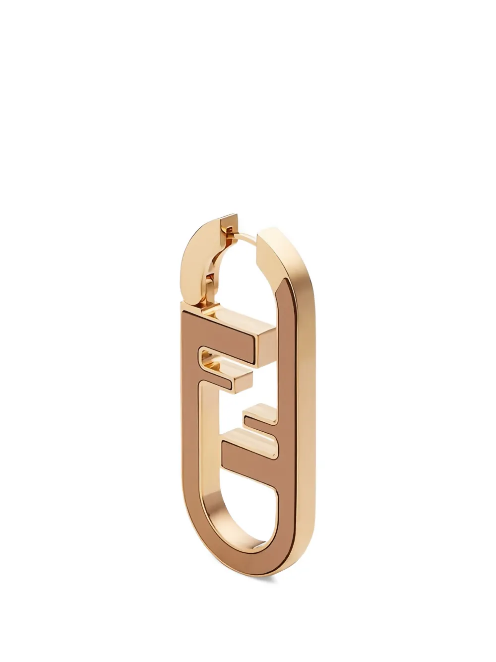 FENDI O'Lock logo-plaque earring - Rosa