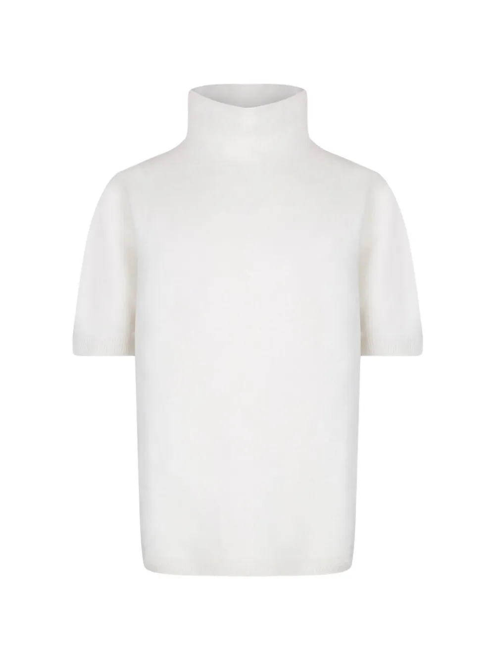 Lisa Yang knit roll-neck top - Bianco