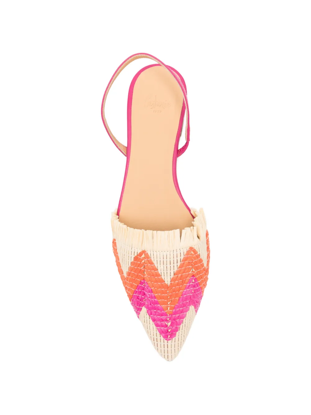 Castañer Berta fringed flat pumps Roze
