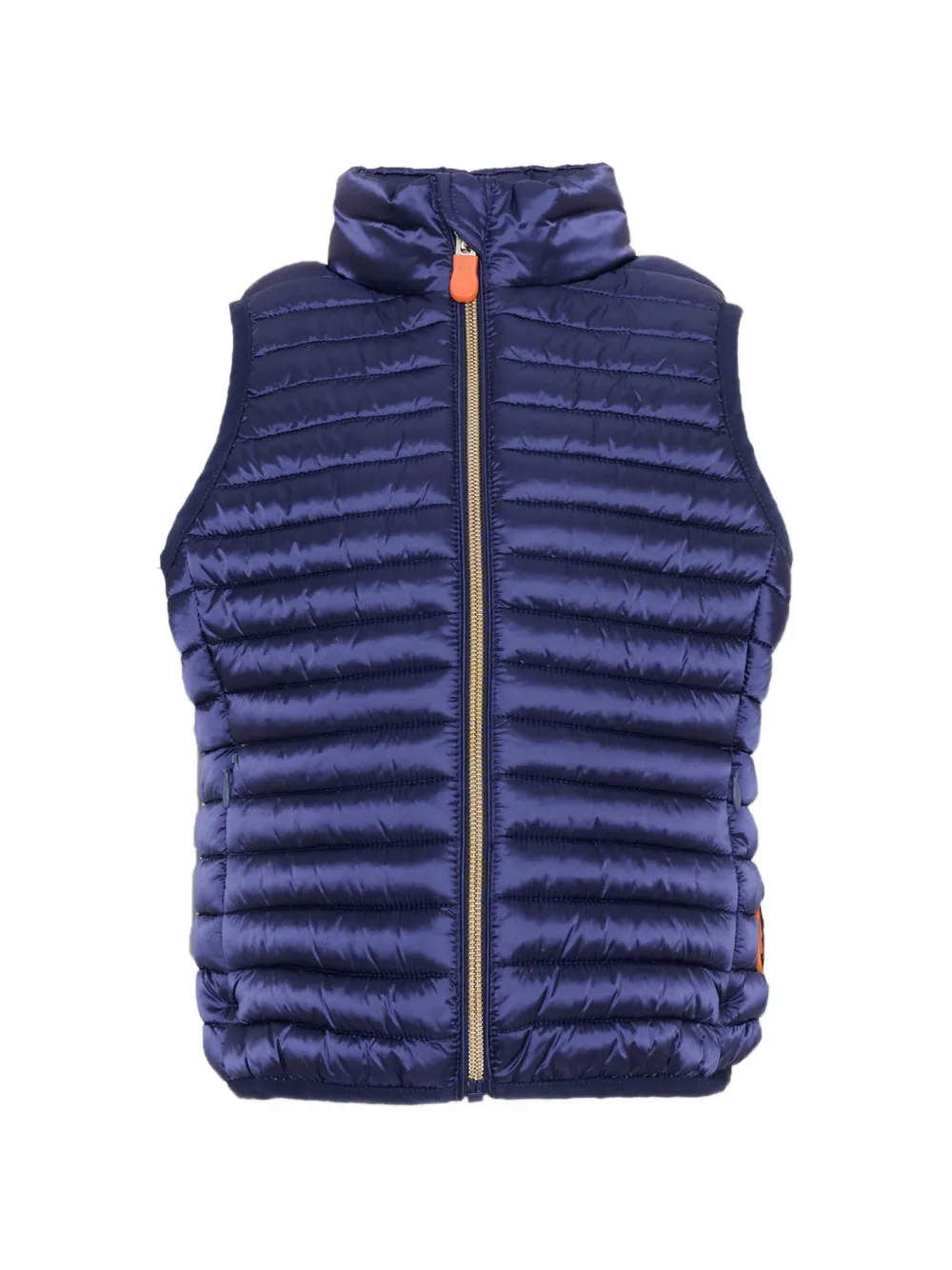 Save The Duck Kids zip-up quilted gilet - Blau