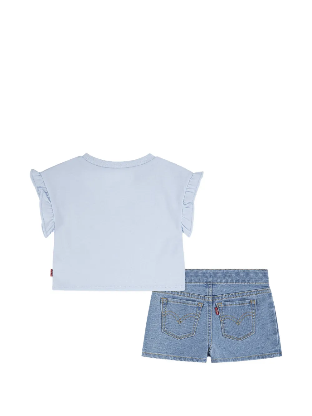 Logo-Print Pleated Shorts Set (Set Of Two)