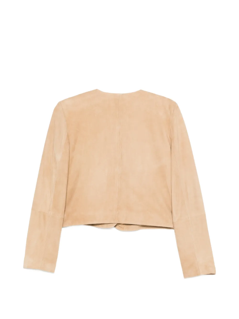 Tagliatore Betta cropped jack met knopen Beige