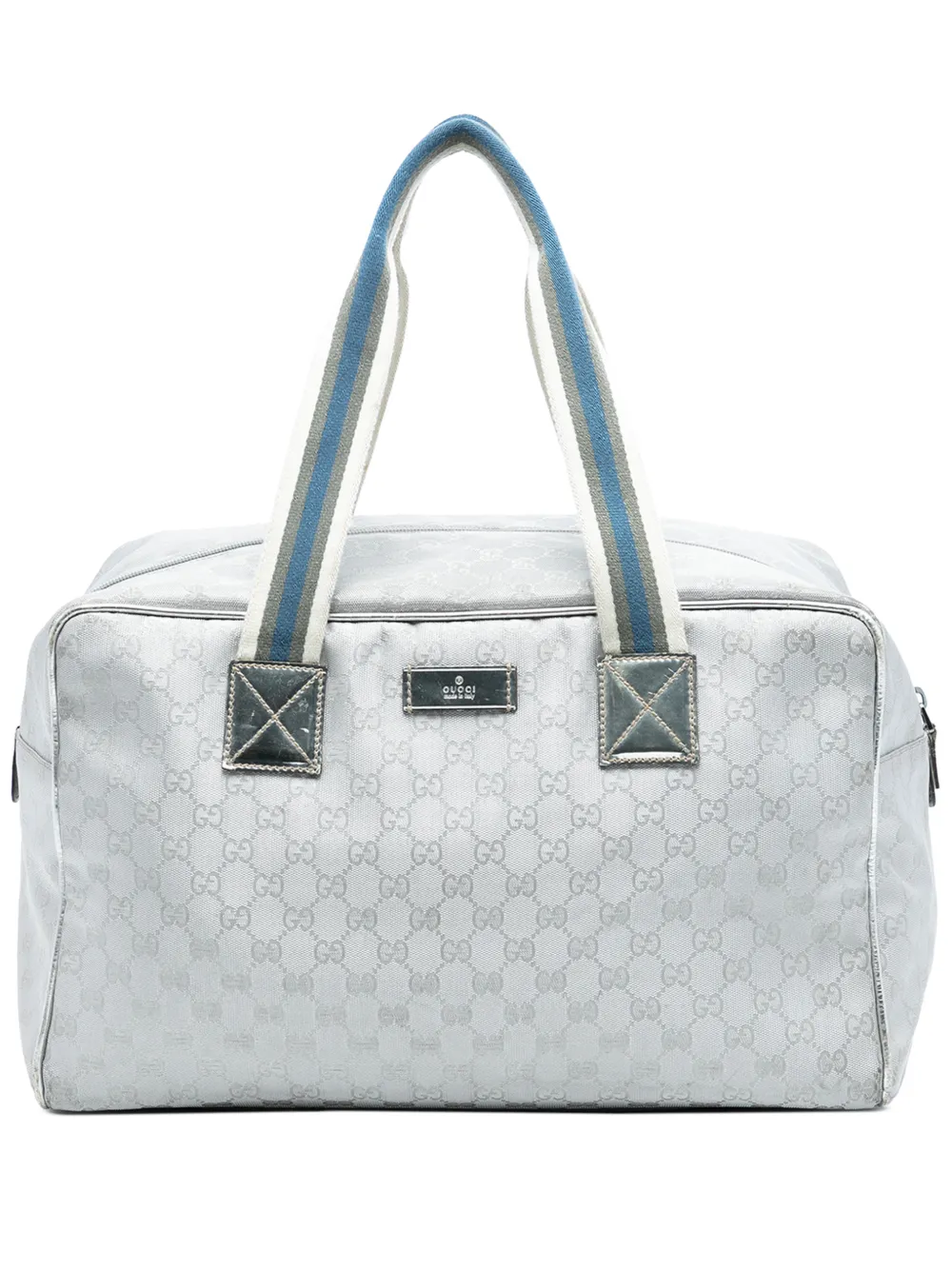 Gucci Pre-Owned 2016-2026 GG Canvas Web travel bag - Grigio