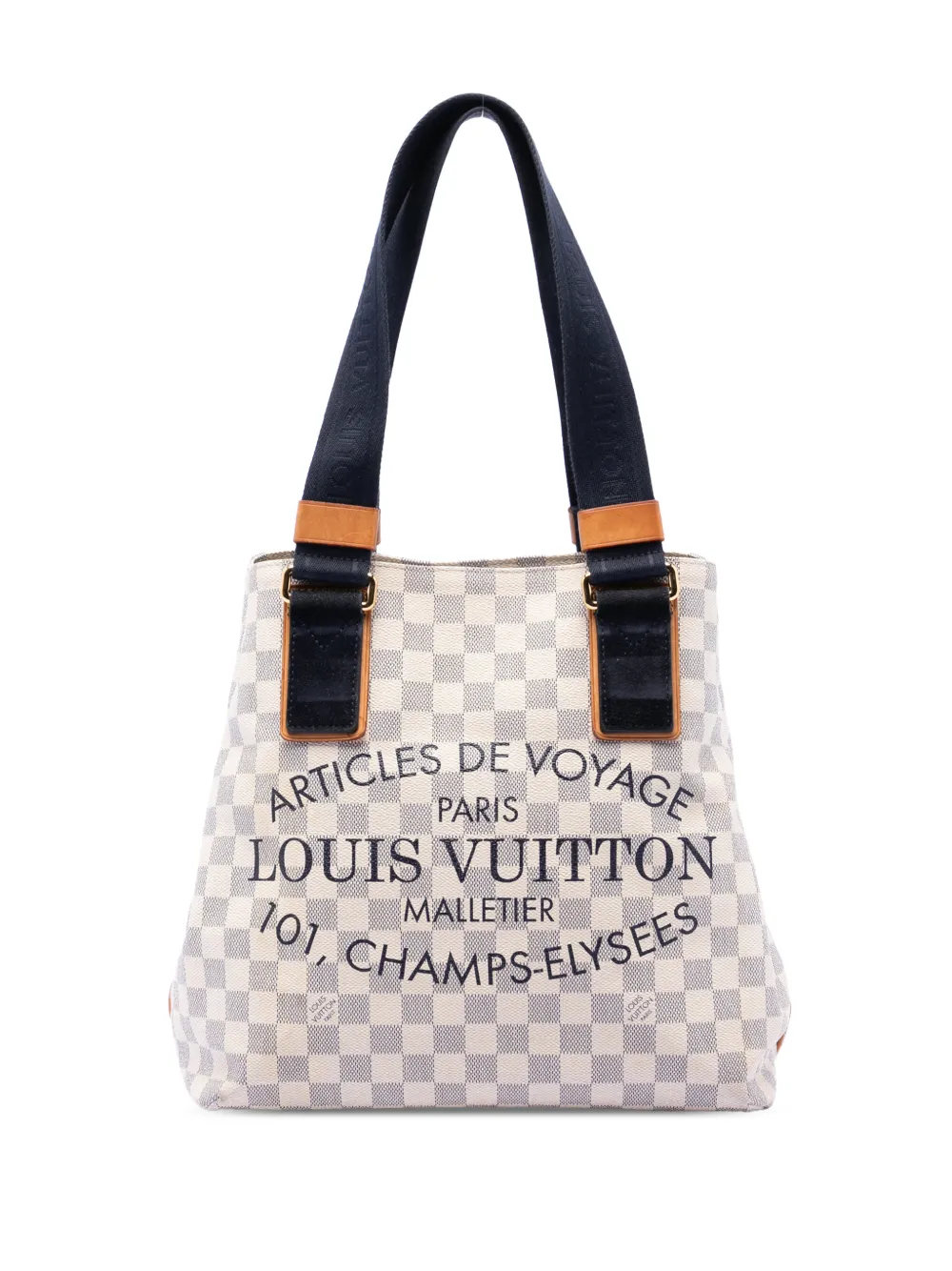 Louis Vuitton Pre-Owned 2012 Damier Azur Beach Cabas PM tote bag - White