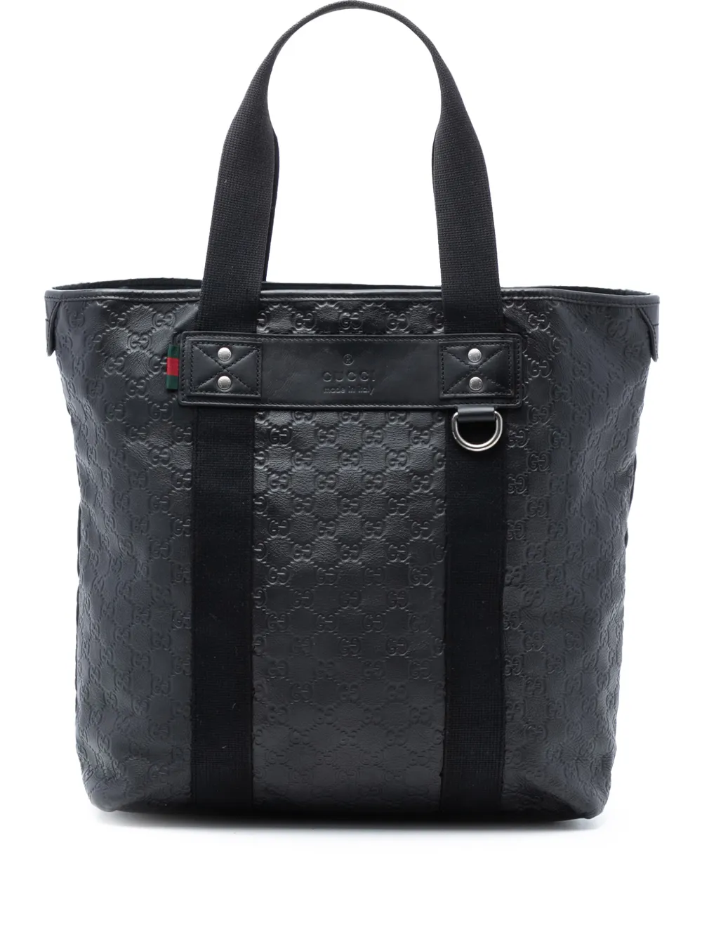 Gucci Pre-Owned 2016-2026 Guccissima Web tote bag - Nero