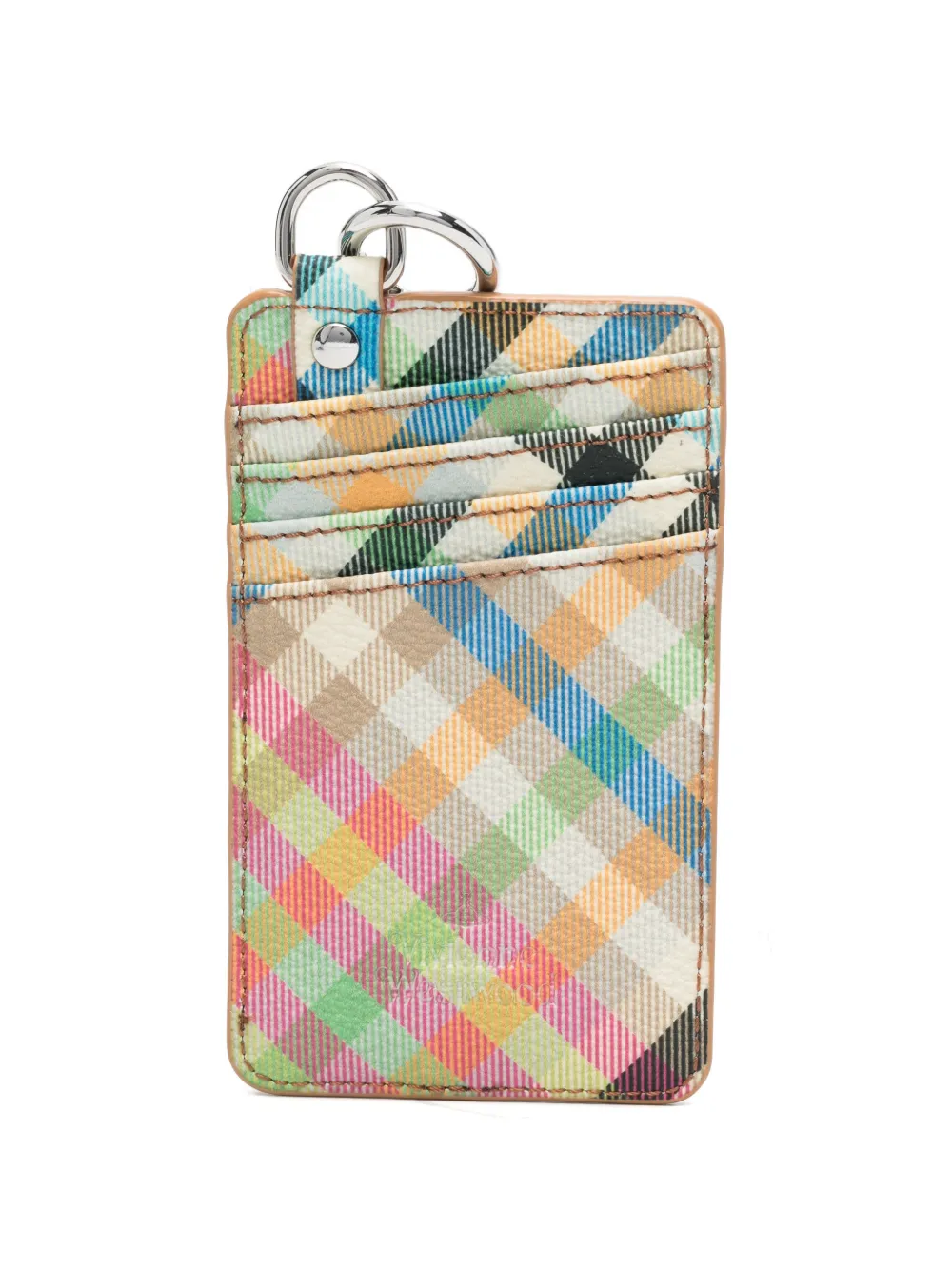 Vivienne Westwood Geruite verticale pasjeshouder Blauw