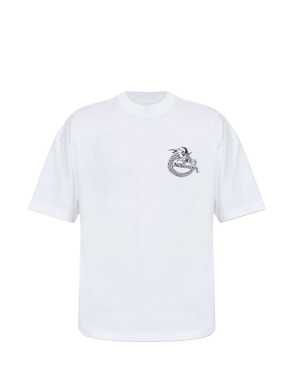 AllSaints T-Shirt mit grafischem Print - Weiß
