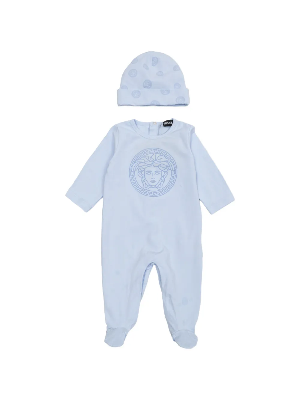 Versace Kids Medusa-print babywear set - Blau