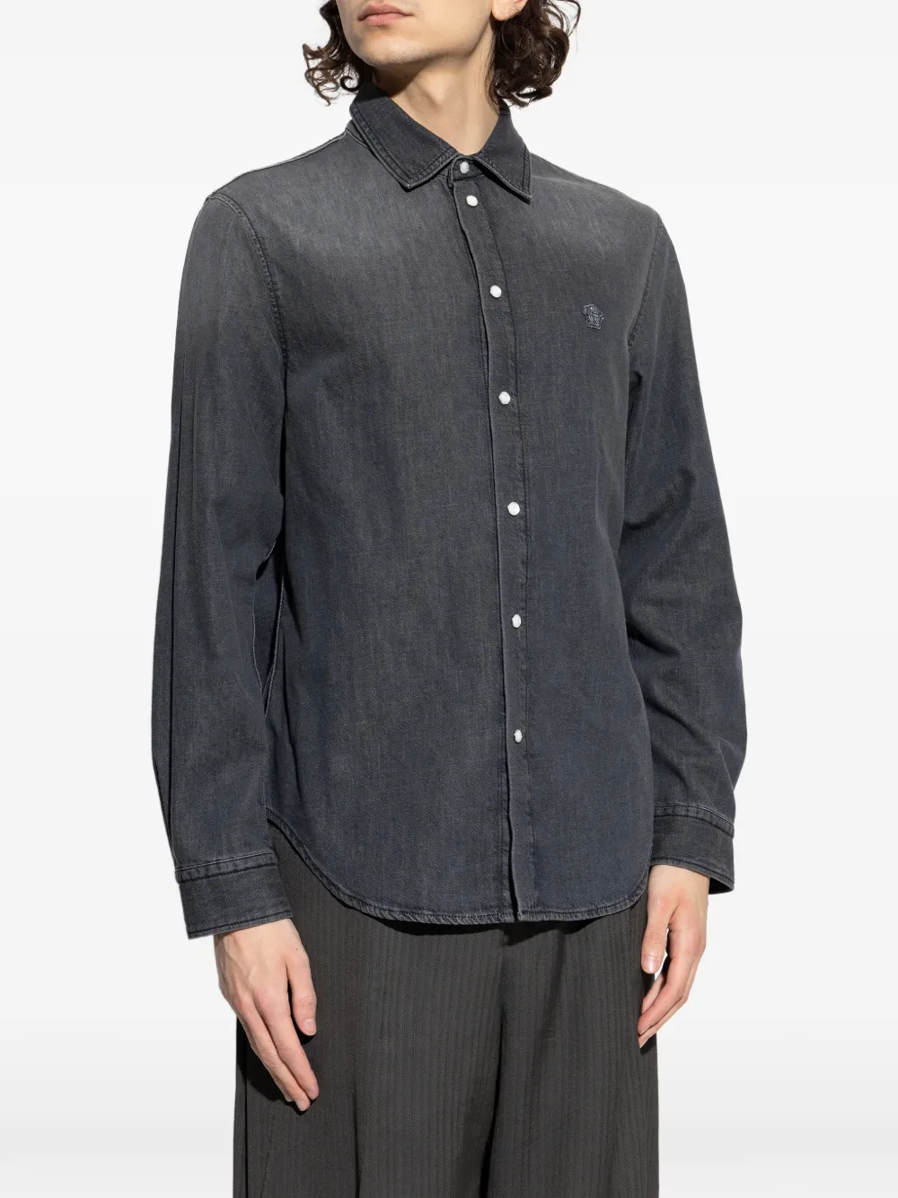  Versace Logo Shirt - Grey 